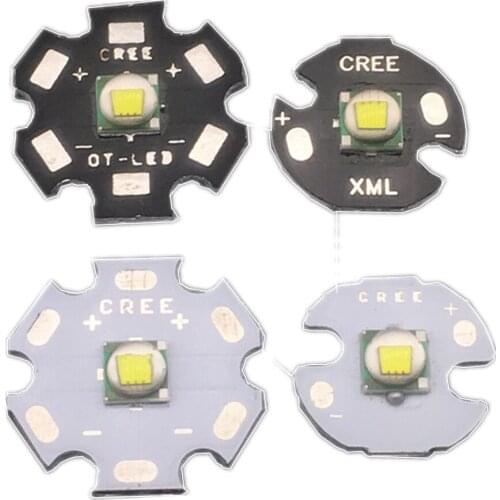 10pcs CREE XML XM-L T6 LED U2 10W WHITE High Power LED chip on 12mm 14mm 16mm 20mm PCB
