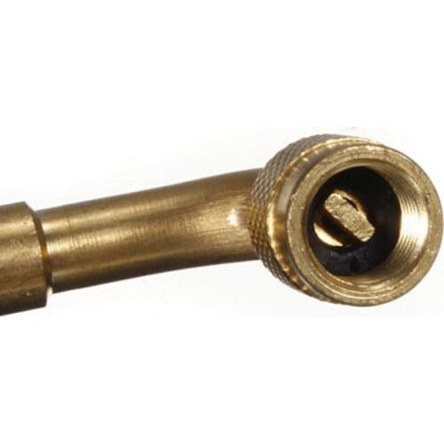 1Pcs Metal Bicycle Valve Extension Rod Inflatable Nozzle Extension 90 Degree Extension Tube Car Motorcycle Tire Brass