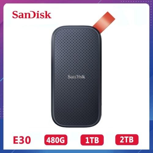 SanDisk Extreme Portable SSD 520MB/s External Hard Drive USB 3.1 Type-C 480GB 1TB 2TB Solid State Disk For Laptop Desktop