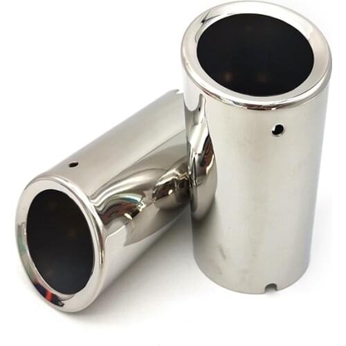 68mm Stainless Steel Car Exhaust Pipes Silver For BMW E90 E92 325i 328i 3 Series 2006 - 2010