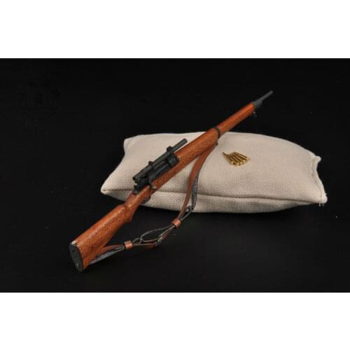 1: 6 World War II Weapon M1903-A4 Sniper / Springfield Sniper Metal Solid Wood Rifle Set