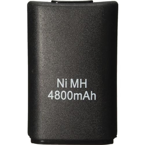 2PCS 4800mah Batteries+1PC Charger Cable For Xbox 360 Wireless/ Wired Controller Rechargeable Battery Pack 2 Colors