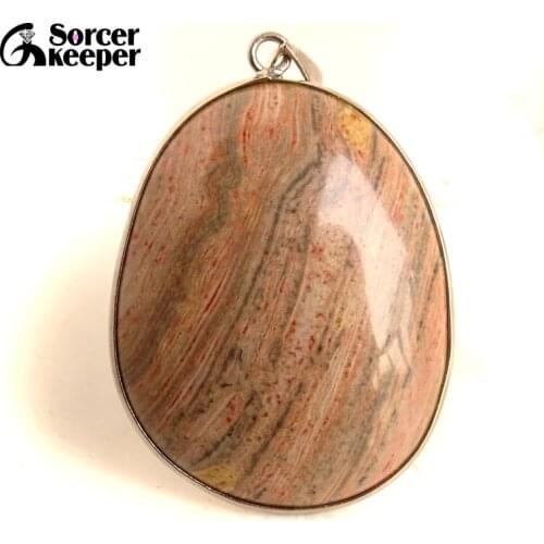 206 New Natural Cabochon Red Malachite Stone Beads Necklaces & Pendants For Women Crystal Jewelry Accessories Gift Sale -FS774