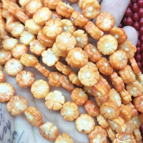 35pcs nature orange coral beads flower for women bracelets making jewelry accessories red coral beads sea original items 11mm