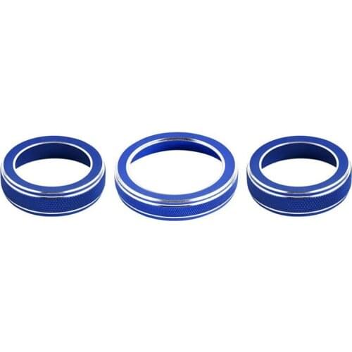 Car AC Knob Covers Volume Knob Cover Trim Auto Decoration Accessories for Jeep Grand Cherokee / Cherokee 2014-2021