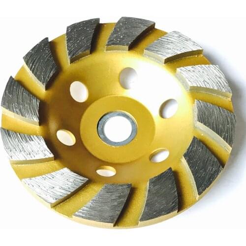 FREE SHIPPING of sintering home decoration using 125*22*5mm I segmented cup wheel for grinding marble/granite/ceramic/concrete