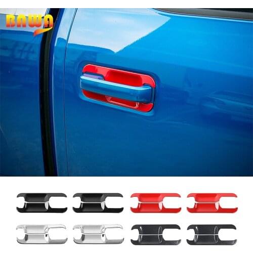 BAWA Car Door Handle Bowl Decoration Trim Cover Stickers For Ford F150 2015 2016 2017 2018 2019 2020 2021 Accessories For F150