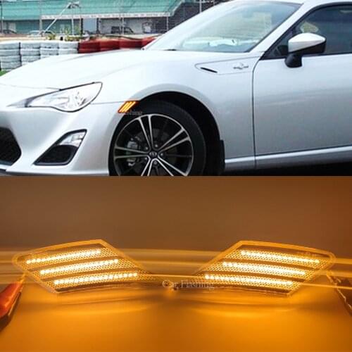 1Set for Subaru BRZ for Toyota 86 Scion FR-S3 Dynamic Led Turn Signals Flowing light led side marker light Sequential Blinker