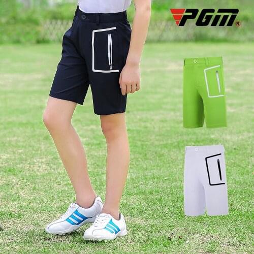 PGM Breathable Childrens Golf Shorts Boys' Soft Elastic Breathable Summer Shorts Comfortable Sportswear Golf Apparel D0796