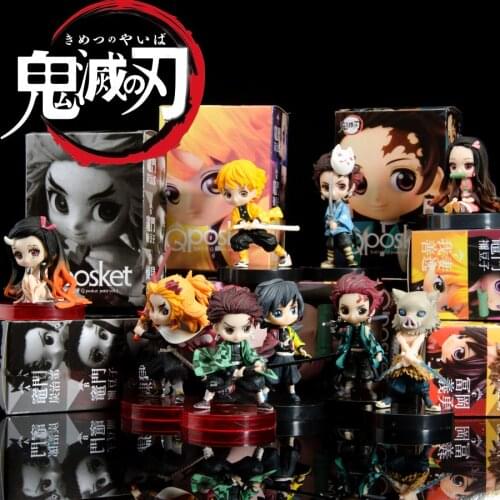Demon Slayer Kimetsu No Yaiba Kamado Nezuko 1194 Tanjirou 1193 Zenitsu Agatsuma 1334 PVC Action Figure Collectible Model Toy