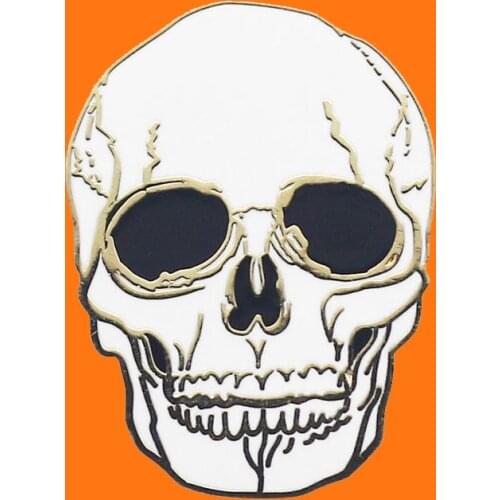 Skull Enamel Pins Funny Metal Cartoon Brooch Backpack Hat Bag Collar Lapel Badges Men Women Fashion Jewelry Gift