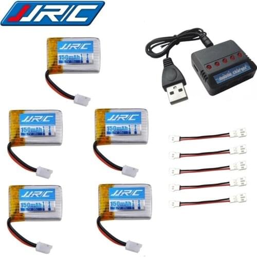 JJRC H36 battery charger sets 3.7V 150mAh 30c For Drones E010 E011 E012 E013 H56 F36 RC Quadcopter Parts 3.7v Lipo Battery