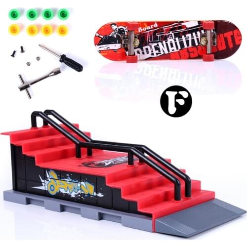 MACH Skate Park Ramp Parts for Fingerboard Finger Board Ultimate Parks Ramp (F Style)