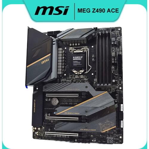 MSI MEG Z490 ACE Motherboard LGA 1200 DDR4 128g Intel Z490 M.2 Chipset 4x PCI-E 4.0 USB2.0 ATX Desktop Motherboard 99%new