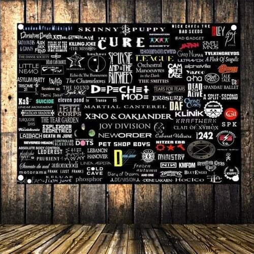 Metal Music pop Band graffiti culture Shabby chic Rock poster flag banner tapestry cloth Art Bar Cafe Bedroom Home Decor Gift B