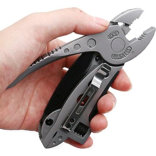 Multifuntion Pliers Pocket Knife Screwdriver Set Adjustable Wrench Jaw Spanner Repair Survival Multi Hand Tools Outdoor #GH
