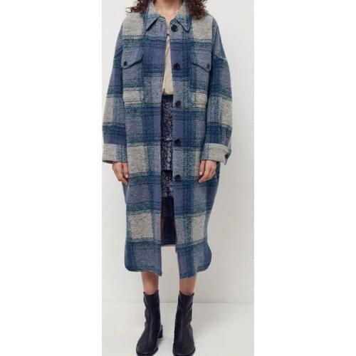 Moramoon Womens Blue Coats