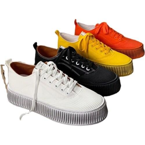 Canvas shoes mens spring 2021 new white shoes fashion trend four seasons board shoes thick soles increase climax shoes men