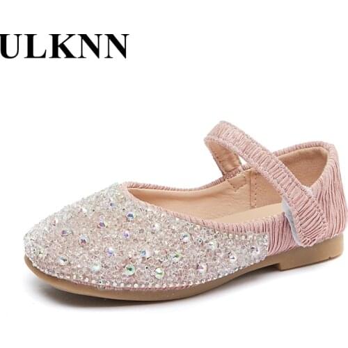 ULKNN 2021 New Girls Flats Childrens Autumn Comfortable Footwears Summer Leather Shoes 21-25 Princess Shoes Casual Soft Bottom