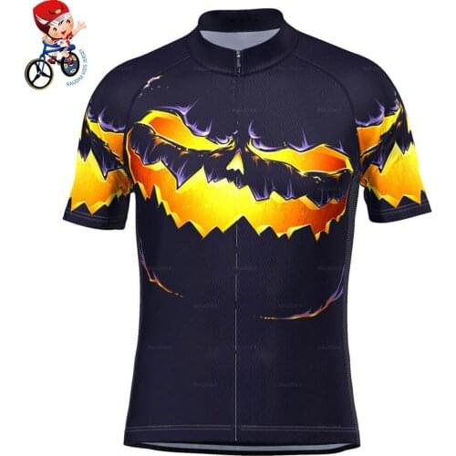 Raudax New Kids Sports Racing Soft Breathable Anti-UV Summer Cycling Jersey Crew Neck Shirt Bicycle Children Cycling Clothing