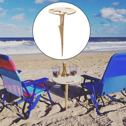 Portable Outdoor Wine Table Beach Desk Foldable Snack Cheese Tray Picnic Board Holder for Picnic Camping Beach BBQ Party Tools