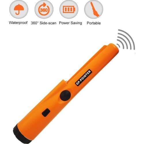 Portable Hand-held Metal Detector 360° Scanning Unearthing Detector Waterproof Pinpointing Probe