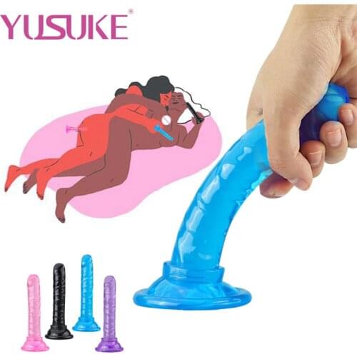 Realistic Cup Dildo Strapon Penis Femme Masturbators Thick Dildos gode Anal Plug Adult Games Lesbian Sex Shop Sex Toys For Women