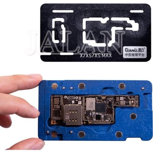 QianLi Motherboard Middle Layer stencil Platment For X XS XS max 11 11Pro 3D BGA Reballing Stencil Plant Tin Platform Repair