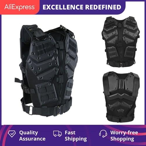 Top Military Molle Tactical Vest Quick Release Shooting Hunting Gear Airsoft Paintball CS Army Combat Body Armor With Bullet Box