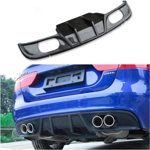For Jaguar XE XEL 2015 2016 2017 2018 Rear Lip Spoiler Bumper Diffuser High Quality Carbon Fiber Material Car Accessories