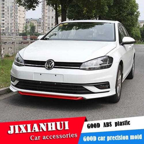 For Volkswagen Golf 7 Body kit spoiler 2014-2017 For Golf ABS Rear lip rear spoiler front Bumper Diffuser Bumpers Protector