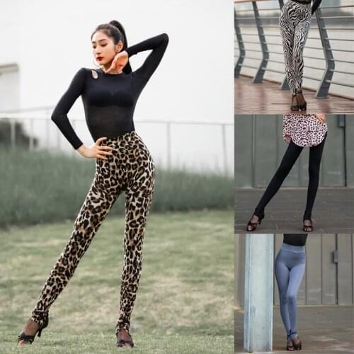 Latin Dance Pants For Women Adult National Standard Dance Practice Pants Female Rumba Tango Samba Cha Cha Dance Trousers DWY6303
