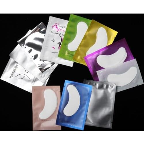 2000 pairs Eyelash Extension Paper Patches Grafted Eye Stickers 9 Color Eyelash Under Eye Pads Eye Paper