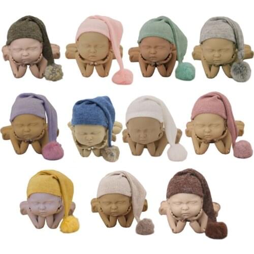 2020 Newborn Photography Props Hat Beanie Propshoot for Photography New Born Baby Boys Girls Accessories