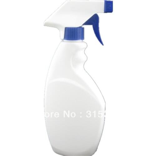 300ml 10OZ empty white pe Sprayer, platic stream bottle with trigger ,adjustable nozzle