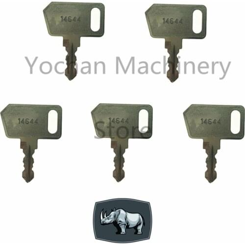 5 PCS 14644 replacement key For Bosch Benford Roller Bomag Ignition & Dumpers Neiman Merit Hatz Yanmar Belle Premier Terex