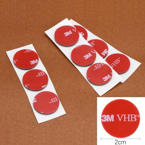 50pcs Gray Tape, Double Sided Foam Pad 0.78inch /2cm Strong Adhesive Force Acrylic Foam Tape Two Sides Mounting Sticky Tape