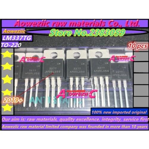 Aoweziic 2019+ 100% new imported original New version LM337TG LM337TU LM337 LM337T TO-220 Adjustable voltage regulator 1.5A