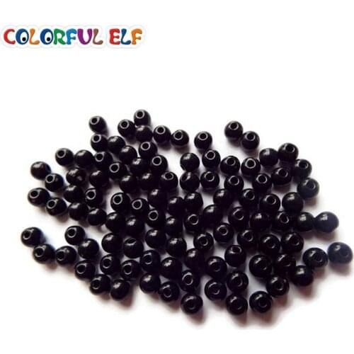Free Shipping Wholesale 600pcs 4mm/5mm/6mm/8mm/10mm/12mm Black Bead Eyes Can Sewing