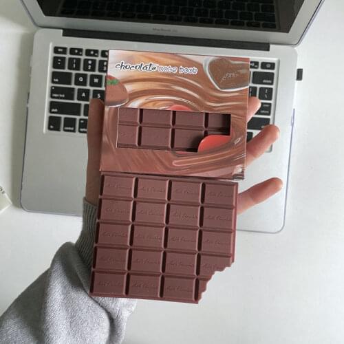 Creative Students Make Fun of Chocolate Notebook Notebook Notebook Portable Mini Memo Pad English Word Book
