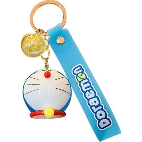 Cute Cartoon Doraemon Keychain Creative Anime Cat For Girls Boys Gift Bag Pendant Key Ring Accessories Couples Charm d793