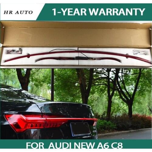 Through trunk rear lamp LED turn signal Light modified new streamer through tail light fit for audi new A6 C8 width light