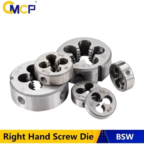 CMCP BSW Right Hand Thread Die 2/32 3/16 1/4 5/16 5/8 1/2 Right Hand Thread Die Threading Tool For Mold Machining