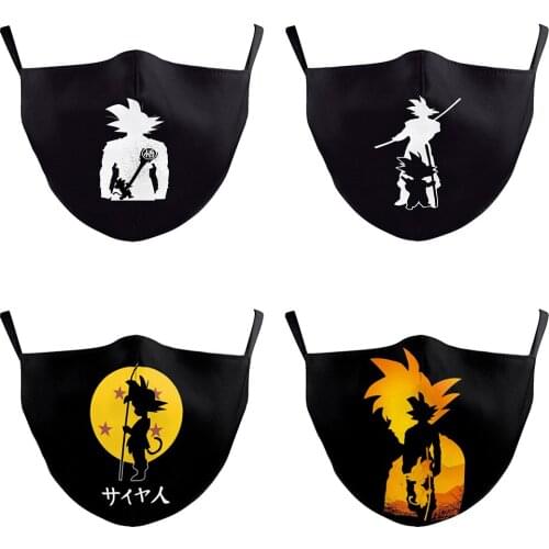Fashion Japanese Anime Masks Halloween Cospaly Womens Men Unisex Mask Face-Protection Cycling Spots Breathable Adult Party Mask