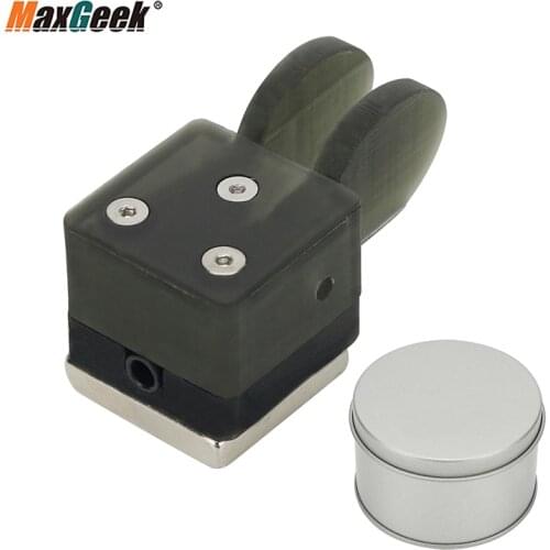 Maxgeek QU-2020 Mini Dual Paddle Key Morse Key CW Key Automatic Base Magnetic Adsorption For Shortwave Radio