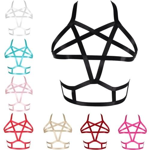 Gothic Sword Belt Bdsm Bondage Harness Bra Cage Erotic Adjustable Suspenders Lingerie Rave Costume Womens Belt For Stocking