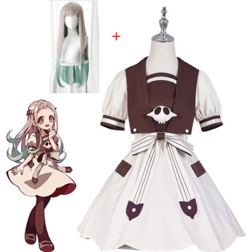 2020 All Set Costume Anime Toilet-bound Jibaku Shounen Hanako-kun Hanako Kun Cosplay Costume Custom-made Yashiro Nene Dress
