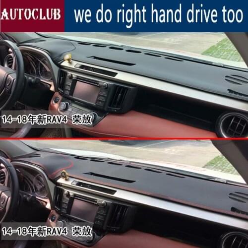 For Toyota RAV4 X430 XV50 2013-2019 Leather Dashmat Dashboard Cover Pad Dash Mat SunShade Carpet Cover 2014 2015 2016 2017 2018