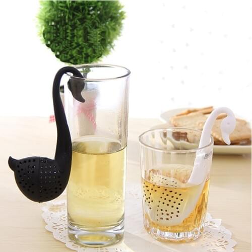 20pc Creative Tea Infuser Swan Loose Tea Strainer Herb Spice Filter Diffuser Kitchen Gadgets Coffee Filter Drinkware Accessories