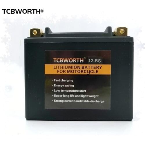 12A-BS 12V 8AH 450A high power lithium iron phosphate battery for motorcycles, BMS lithium iron battery, portable, lightweight